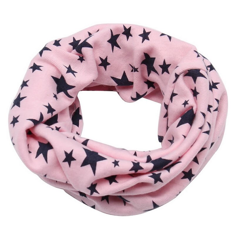 Bufandas de cuello redondo para niños y niñas con de estrellas para invierno: Light Pink