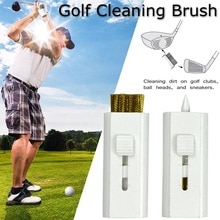 Dual-use mini golf børste sports hånd rengøringsværktøj golfbold børste med stålbørste rengøringsværktøj grossist