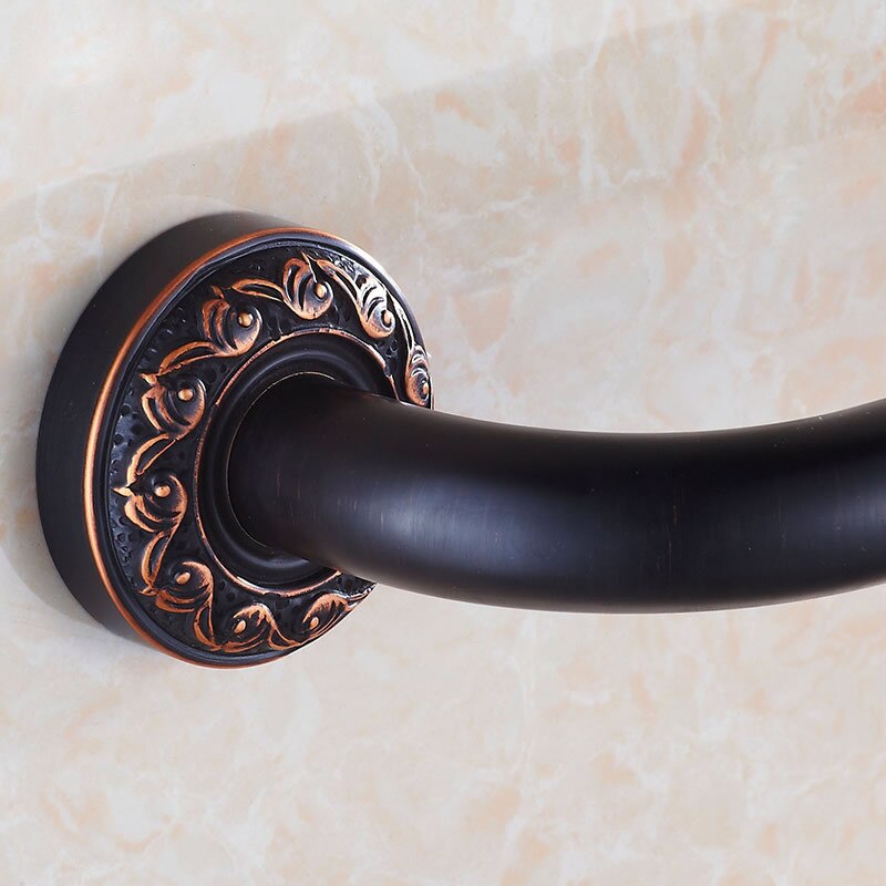 Wall Mounted Brass Carved Grab Bars Safety Handles Hand Rail Bathroom Bar Bathroom Accessories XF2