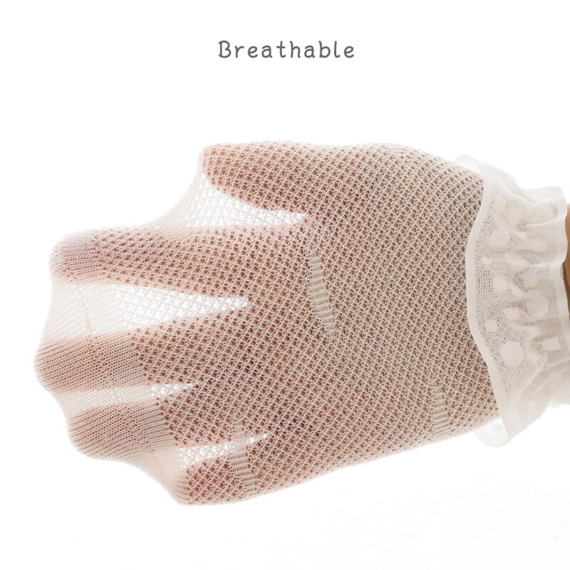 Spitze Rüsche Neugeborenen Baby Socken Weiche Sommer Gittergewebe Atmungsaktive Baby Mädchen Socken Kleinkind Kleinkind Anti-Unterhose kurz Socke Sokken