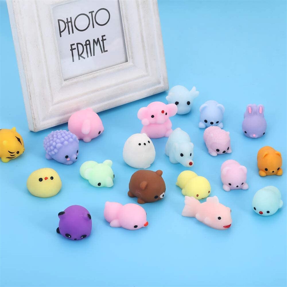 24pcs bomboniere per bambini Mochi Squishy Toy moji bomboniere per bambini Mini Kawaii squishies Mochi antistress ansia giocattoli