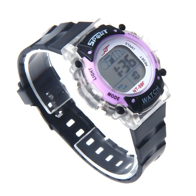 Mode Waterdichte Mannen Jongen Lcd Digitale Stopwatch Datum Rubber Sport Polshorloge Polshorloge Luxe Merken Sport #4A26: C