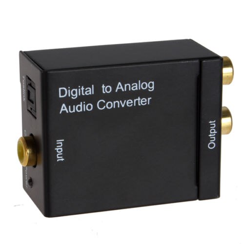 Digitaal Naar Analoog Audio Converter Digitale Optische Coaxcoaxialtoslink Naar Analoog Rca L/R Audio Converter Adapter Versterker: no cable