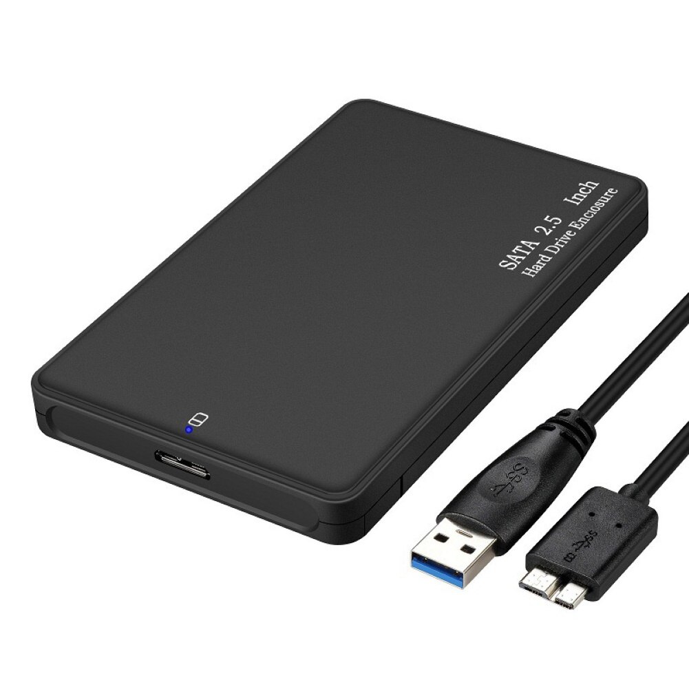 Caja de disco duro externo USB3 SATA Funda de disco duro SSD, 2,5 pulgadas, para PC, 1tb, 2TB: Default Title