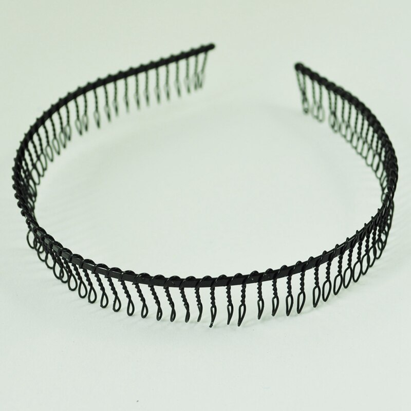 Sodial (R) Metalen Tanden Kam Haarband Haar Hoepel Hoofdband Zwart Voor Vrouw
