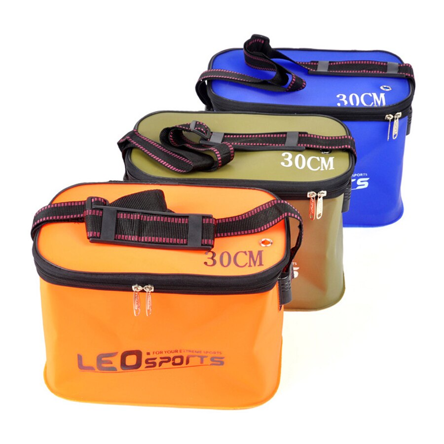 Portable Folding Large Fly fish Bucket EVA material Storage Case Outdoor Fishing Water Tank Tackle Box For Live Fish Accessories