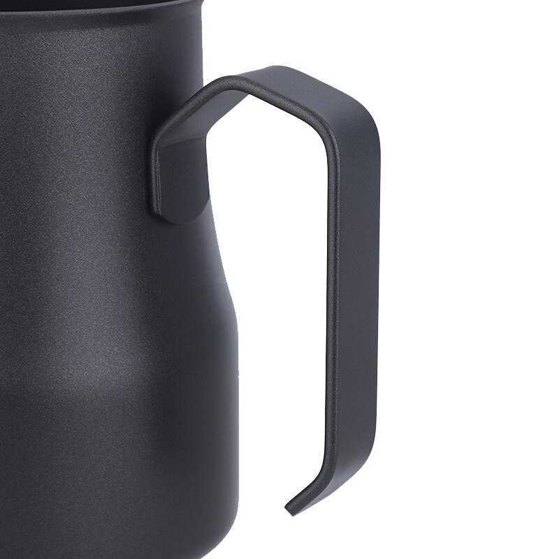Italiaanse Stijl Zwart Non Stick Melk Opschuimen Jug, Melk Werper, Melk Cup