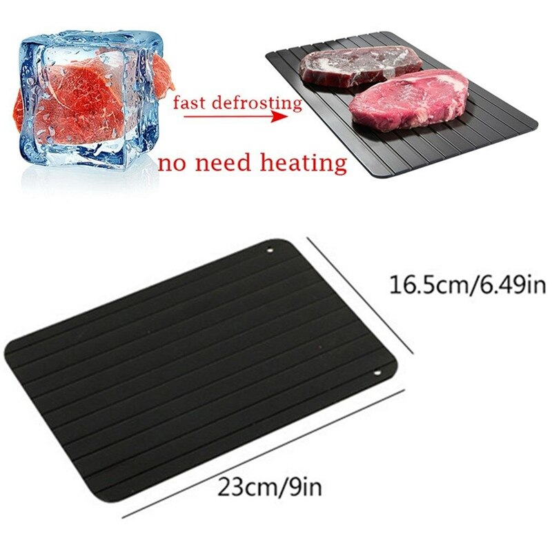 Fast Defrosting Tray Thaw Rectangle Frozen Food Meat Fruit Quick Defrost Plate Board Pad Clean Practical Kitchen Tool