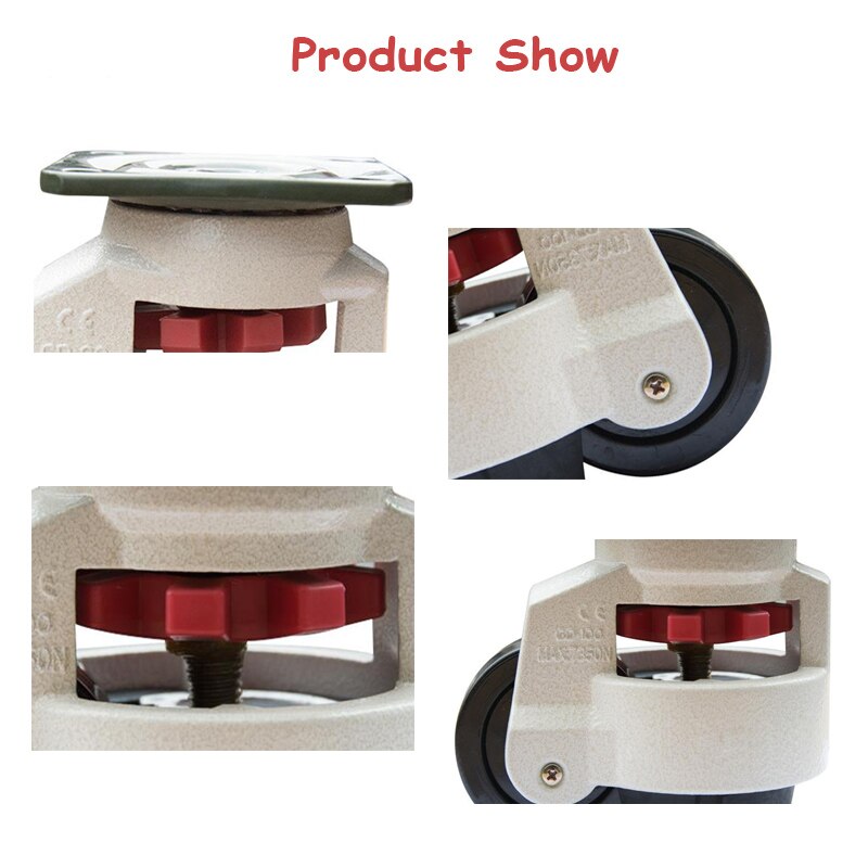 1PC Metal Adjsutable Swivel Furniture Caster Roller Wheel 360 Degree Swivel Heavy Duty Caster Roller Wheel