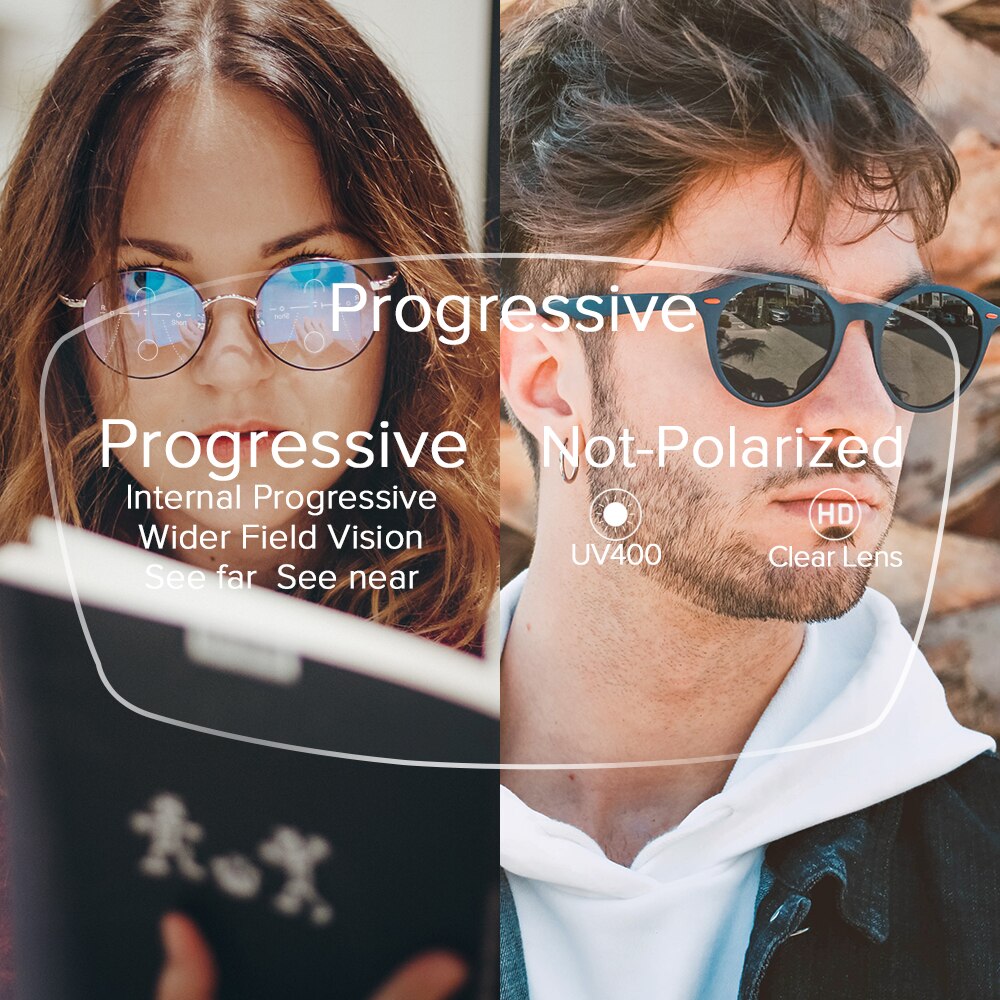 Multifocal Progressive Sunglasses Lens 1.56 1.61 1.67 Optical Prescription Glasses Lens Bifocal Myopia Hyperopia Lens UV400