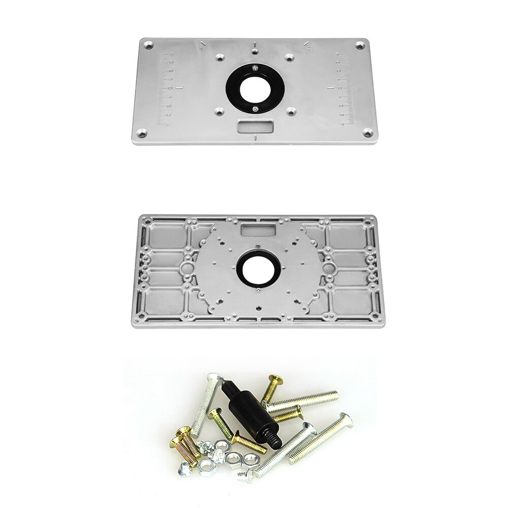 Router Flip Plate Table Insert Plate Guide for Woodworking Benches Router Table Plate Milling Trimming Machine