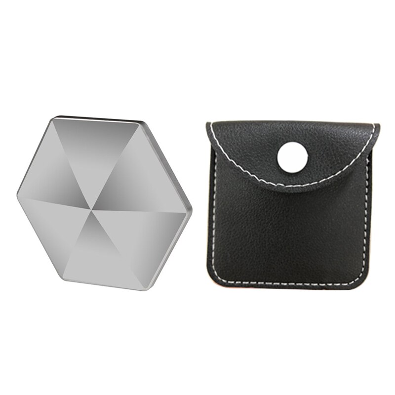 Flipo Flip Desktop Toy Decompression Artifact Kinetic Finger Toys Office Fingertip Relieve Stress Toys For Adult Kids: Hexagon silver bag