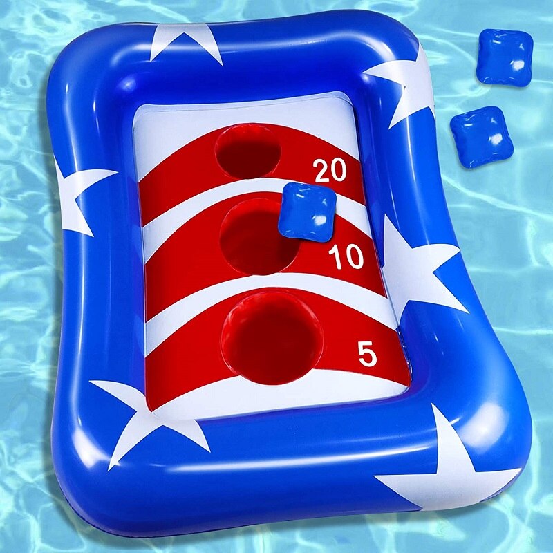 Opblaasbaar Zwembad Ring Toss Games Zwembad Speelgoed Drijvende Toss Spel Voor Kinderen Volwassenen Zomer Pool Party Water Outdoor Strand speelgoed