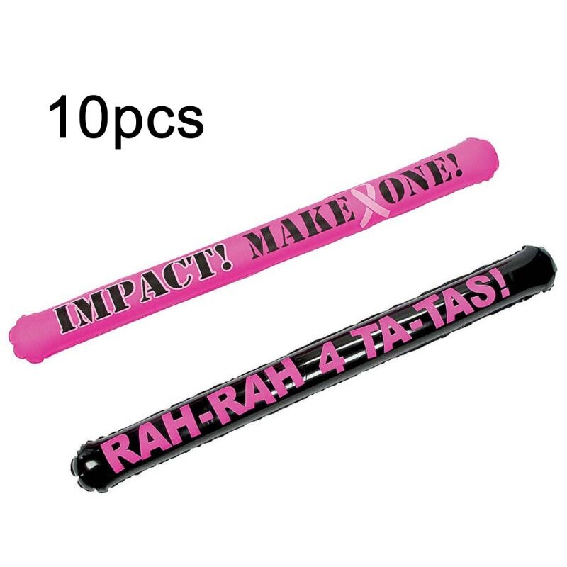 10 pièces/ensemble Gonflable Pom-Pom Girls Bâtons Compétition Sportive Bâton
