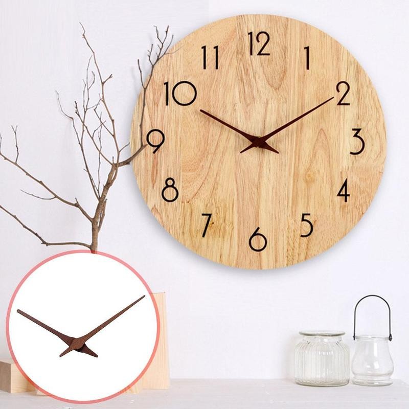 1pcs Wooden Pointers DIY Wall Clock Hands 10-12 Inch Clock Walnut Wood Needle Quartz Clock Replace Part Accessories