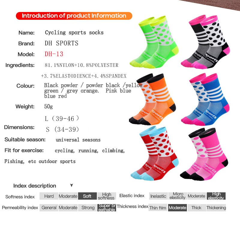 Pro Team Men Women Cycling Socks MTB Bike Socks Breathable Road Bicycle Socks Outdoor Sports Racing Sports Socks