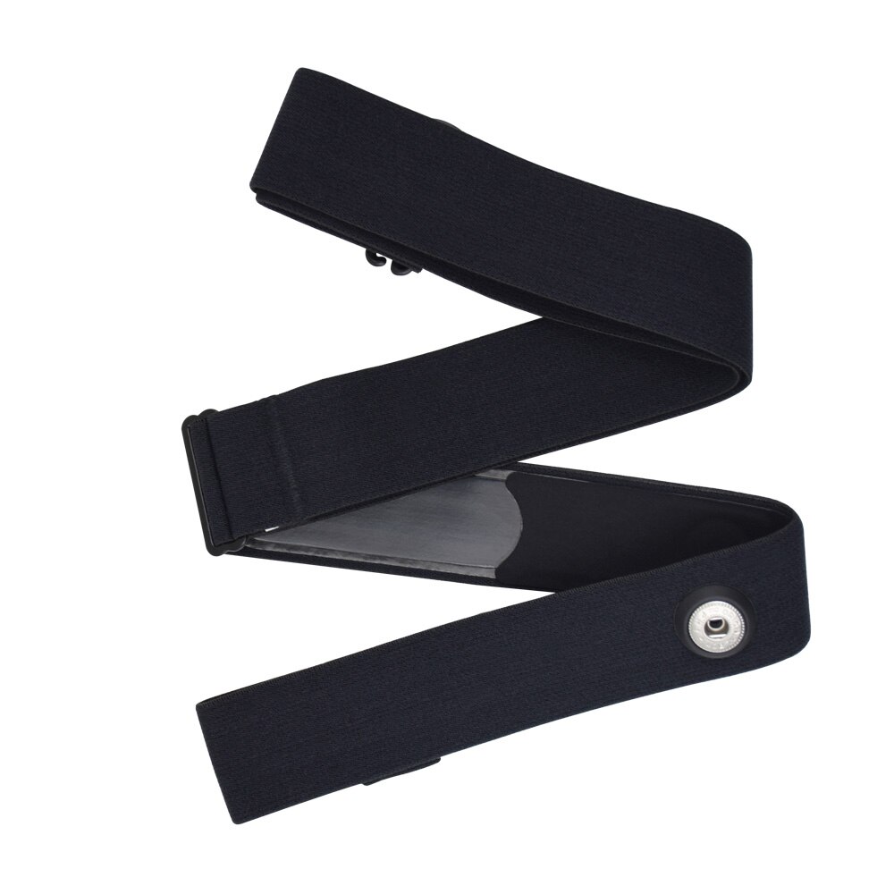 KYTO remplacement universel moniteur de fréquence cardiaque sangle souple pour Polar Wahoo Garmin: Black