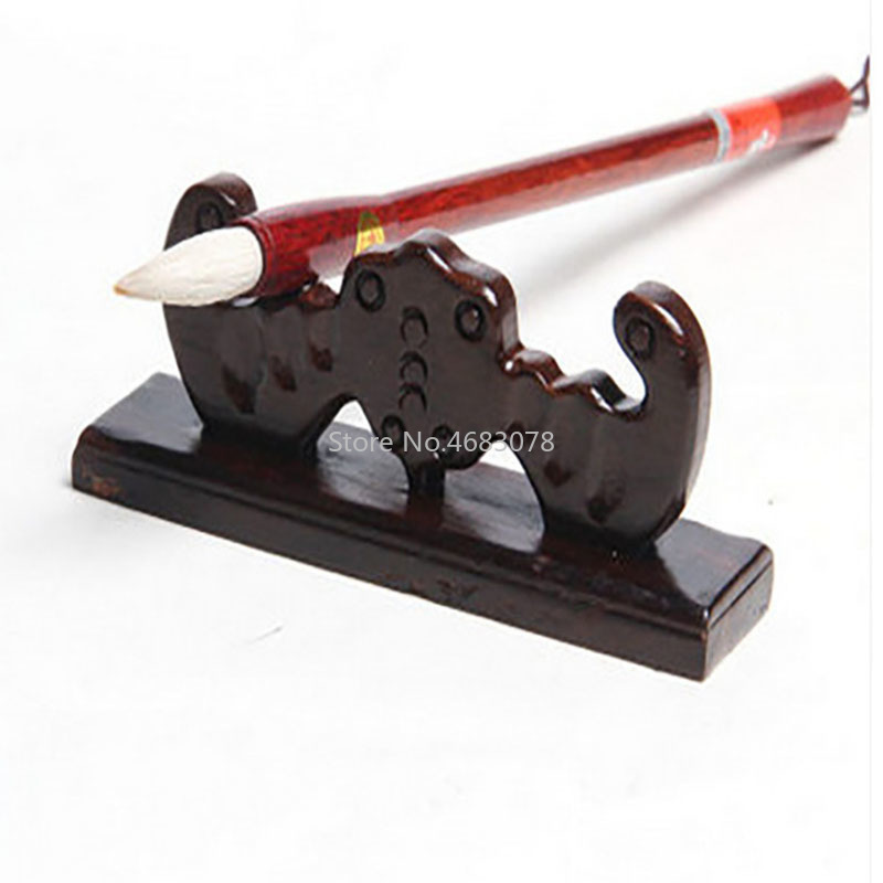 1pcsWooden Bat Shape Penholder Pen Holder Pen Pen Hanging Brush Calligraphy Library Four Treasures Supplies Tool
