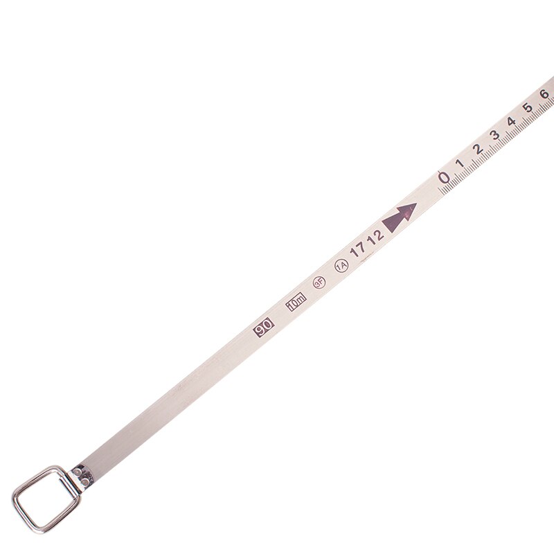 deli 10/20/30/50m Hand Disc Flexible Ruler Measuring Tool Fiber Measuring Tape Hand Tools for Engineering Measuring