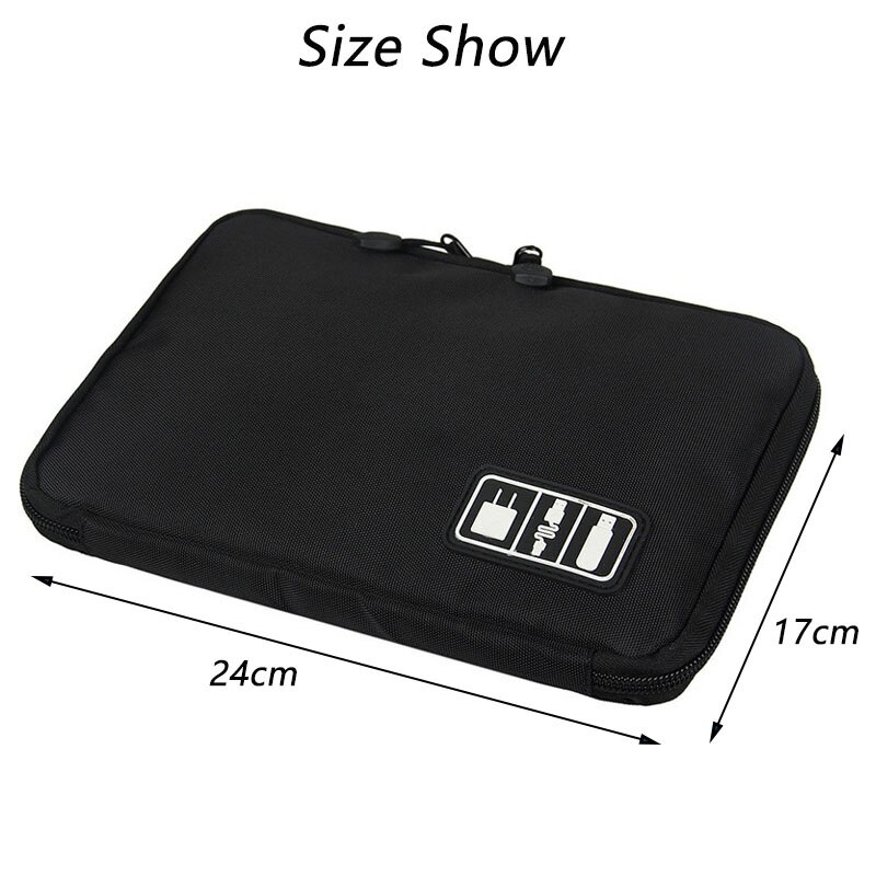 Digital Cable Bag Men Travel Gadgets Pouch Power Cord Charger Headset Organizer Drive Electronic Suitcase Accessories