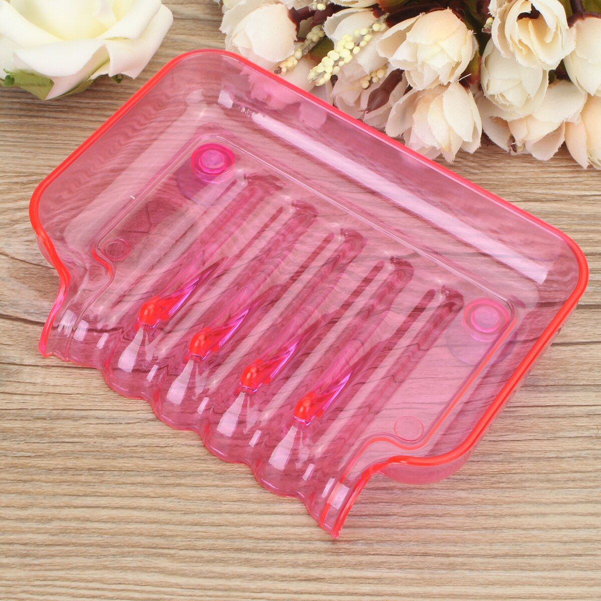 1 pieza de jabón de plástico cascada accesorios de baño caja de jabón de drenaje jabón de ducha drenaje del soporte para esponja de fregadero de cocina