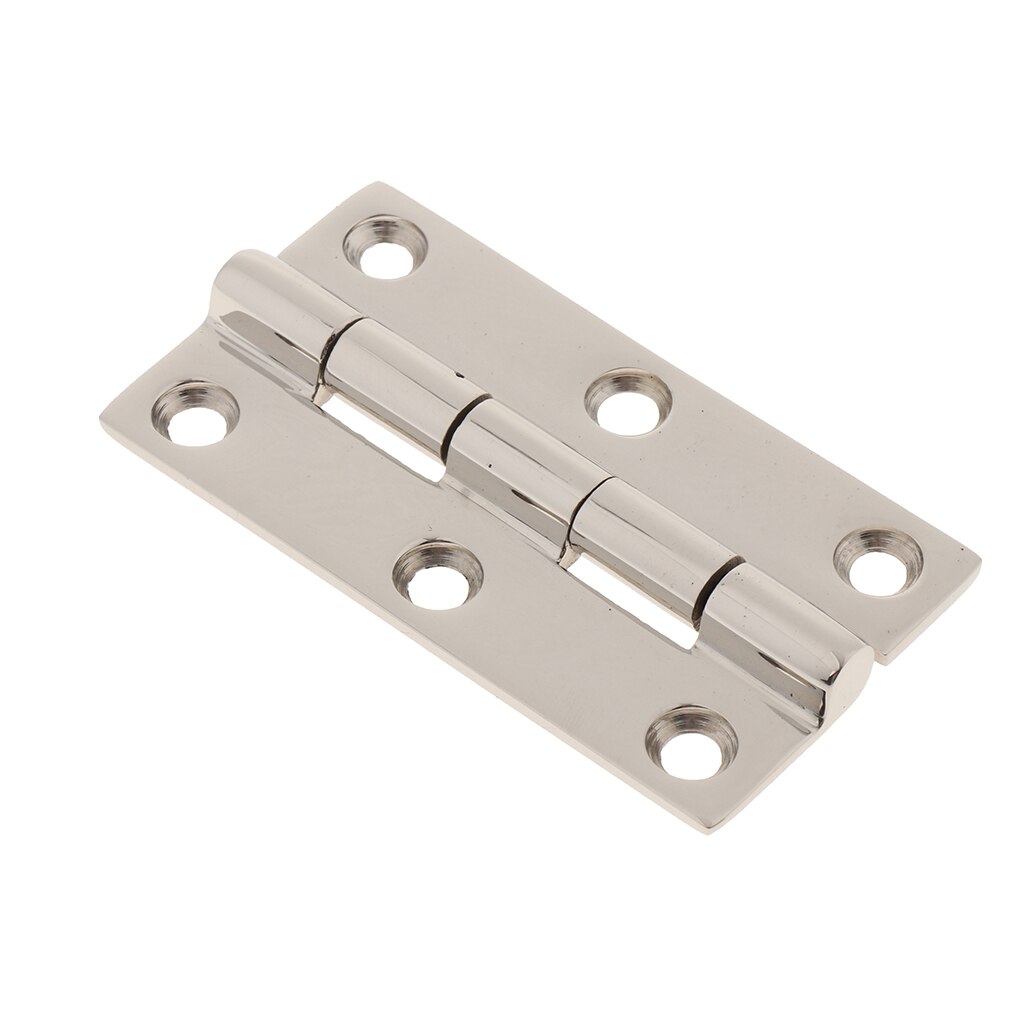 75mm x 40 mm Stainless Steel Door Hinges Straight Square Corner Hinges - 3mm Thickness