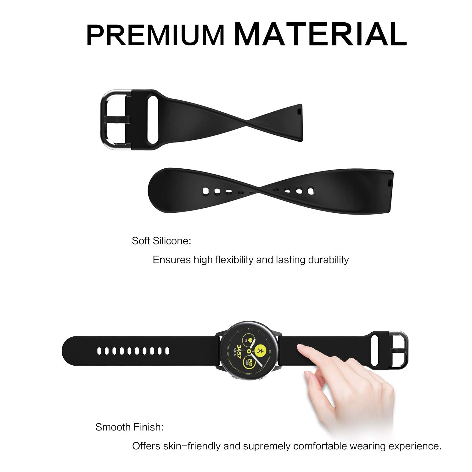 Silikon klokkerembånd for xiaomi huami amazfit bip bit pace lite ungdomserstatning sportsarmbånd 20mm håndleddsrem
