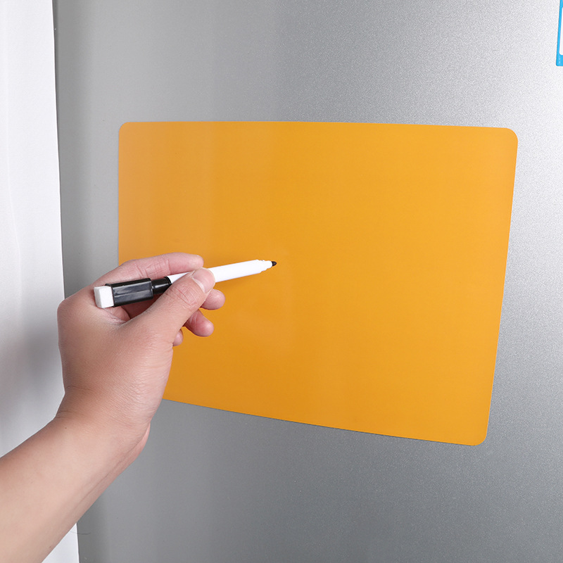 Magnetyczny kalendarz suchościeralny Stylowy, wszechstronny miesięczny planer na lodówkę Łatwa organizacja kuchni Dekoracja: żółte światło