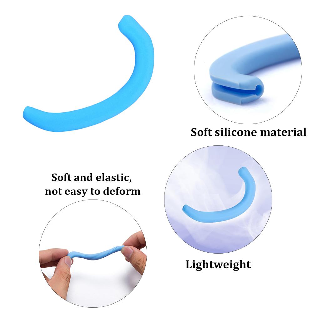 10Stck Silikon OhrbüGel Abdeckung Weichen Bequemen Ohr Schutz Haken Ohrhörer Gel Maske Zubehör Weiche OhrbüGel Abdeckung