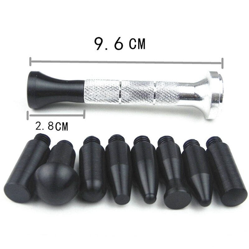 Juego de pluma de reparación de plástico para coche, eliminador de abolladuras sin pintura para el cuerpo del vehículo, Herramienta de mano de Metal de reparación de aplanamiento