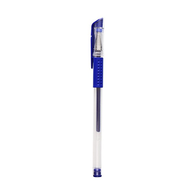 1 st enkel transparent mesh pennfodral kontor student pennfodral nylon skolmaterial färg penna box: Gelpen 1 st