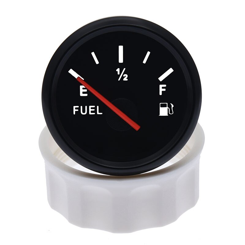 100-500mm 0-190 Ohm Fuel Level Sensor With 52mm Fuel Level Gauge Fuel Level Meter With Red Backlight Oil Indicator Range