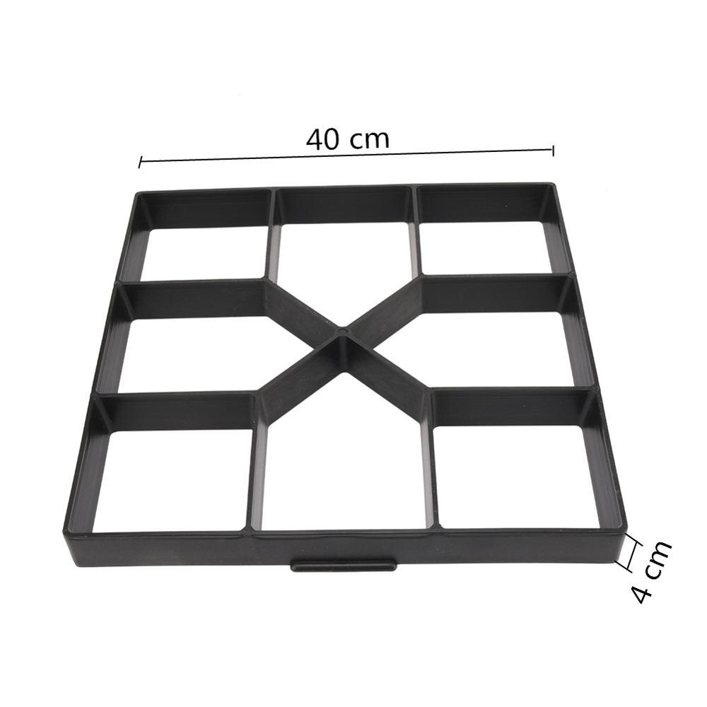 Plastic Path Maker Garden Pavement Mold Garden Stone Road Concrete Molds DIY Manually Paving Building Tool: Cross type