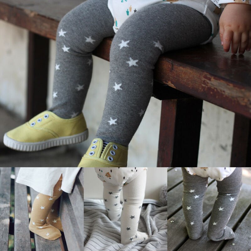 Zachte Kawaii Mooie Katoen Ster Gedrukt Dans Panty Kous Broek voor 1-6Year Kinderen Meisje Kinderen Panty Panty