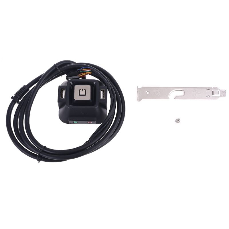 Multifunctional USB 2.0 Computer PC Switch External Power On/Off Reset Button