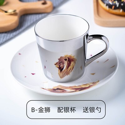 ! mirror reflection cup Coffee mugs Breakfast Milk water bottle Friend Birthday Christmas Best: Sliver B