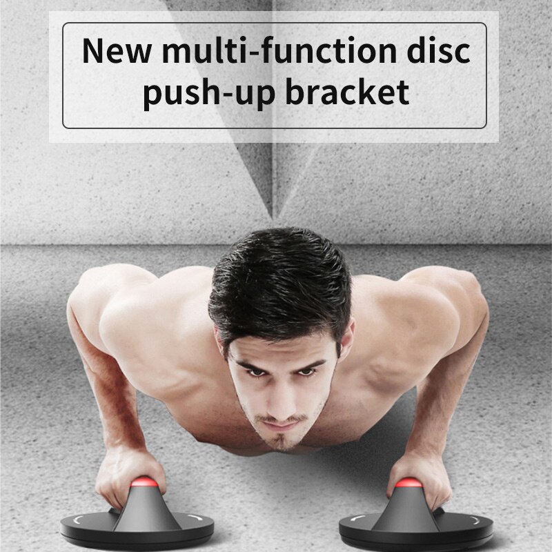 Push-Up Wide Handle Rotating Circular Bracket Comfortable Grip Muscle Training Fitness Accessories Rustproof Push Up Bars