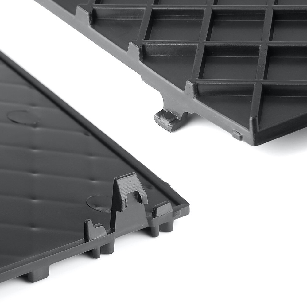 Black Front Bumper Lower Mesh Grill Trim Cover Pair Left Right For BMW E60 E61 M Exterior Car Accessories Replacement Parts