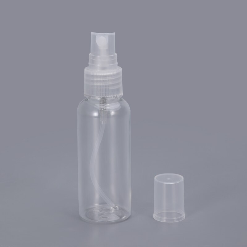 10Pcs Draagbare Lege Plastic Spuitfles Pet Verstuiver Navulbare Fles Vloeibare Ontsmettingsmiddel Container 30Ml/50Ml/100Ml: 60ml / Clear