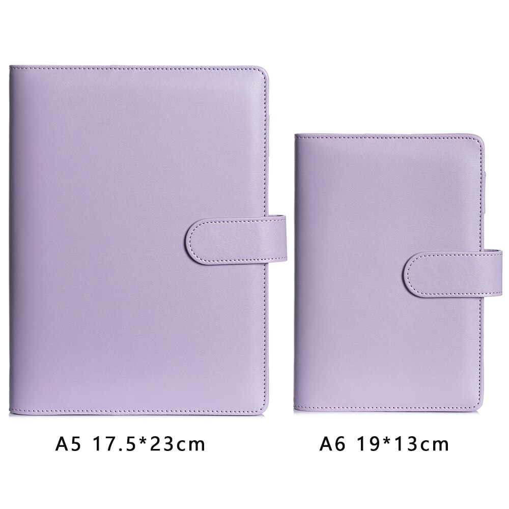 A5 A6 cuaderno multifuncional Manual carpeta de anillas clásica planificador semanal mensual hoja suelta papelería registro gastos de vida