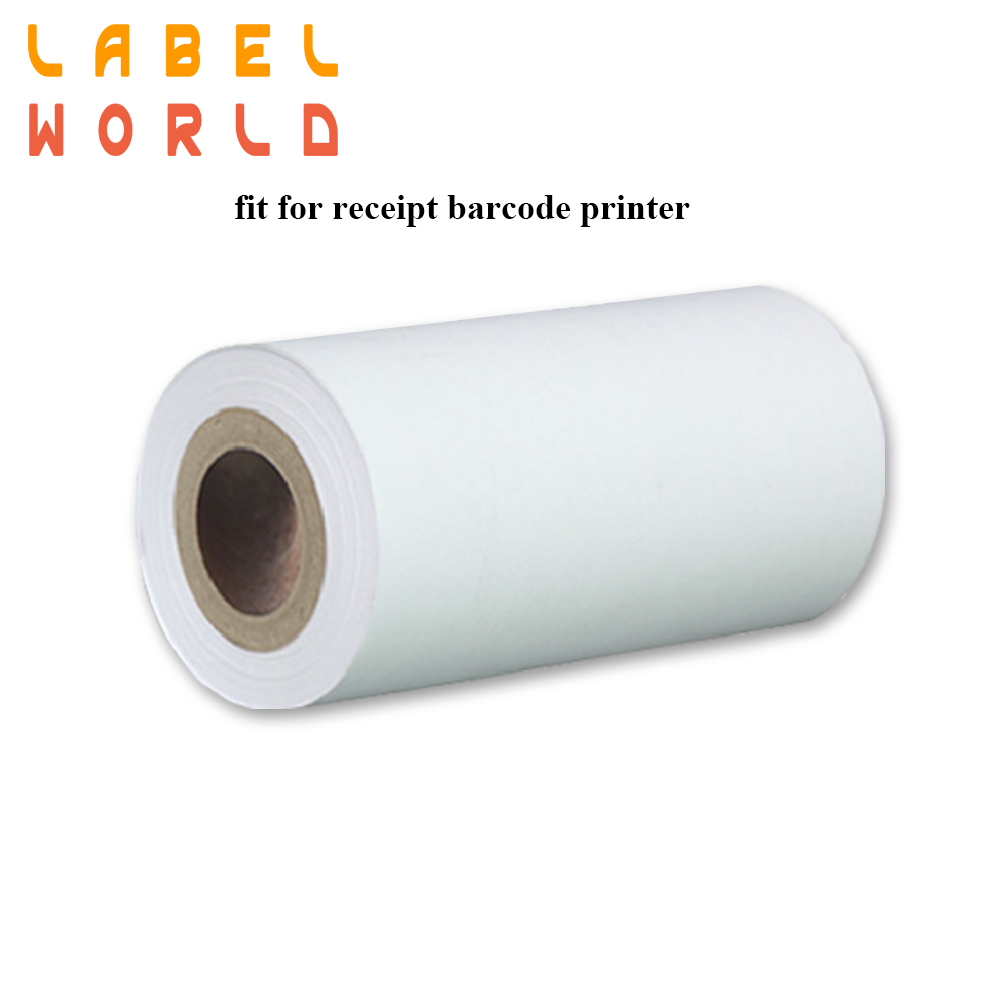 57mm thermal paper non-adhensive Bluetooth Portable fit for receipt barcode label printer white 10 /15 rolls: 10 rolls label
