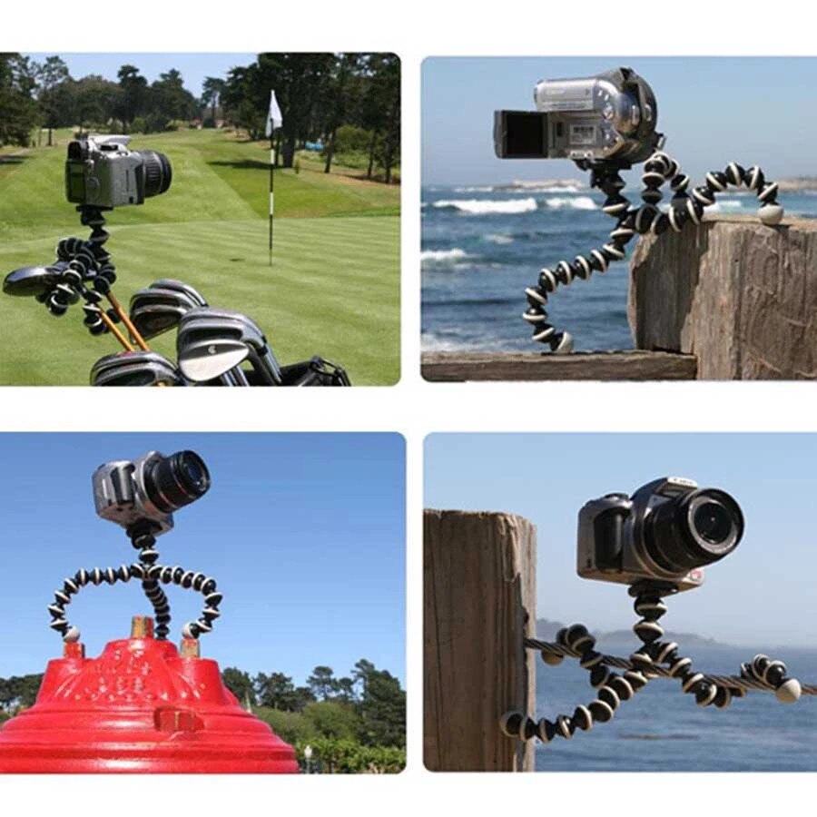 Octopus joustava kolmijalka gorillapod puhelimeen puhelin matkapuhelin älypuhelin dslr kamera pöytäpöytä mini jalusta klipsillä