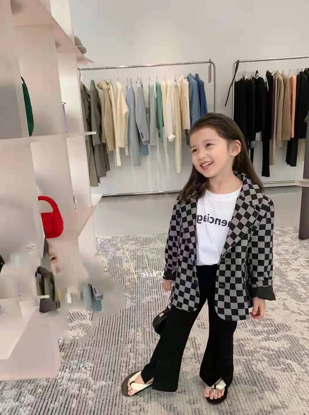 Droshipping 2022 Spring Girls&#39; Suit Coat For Kids Clothes Girl Button Jacket And Outerwear Children Clothing Costume