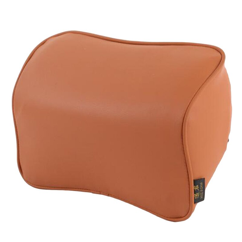 Bilsæde rejse skum hukommelse nakkestøtte pude nakke ryglæn pude mesh bil pude: Gul