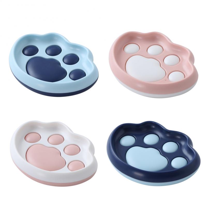 Zeepbakje Kat Poot Zeepkist Afvoer Zeep Houder Douche Zeephouder Schotel Opslag Plaat Lade Keuken Badkamer Benodigdheden Zeep container