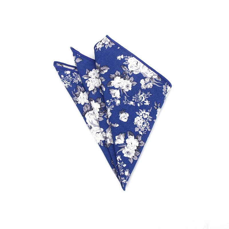 Brand Style Hankerchief Scarves Vintage Cotton Pocket Hankies Men's Pocket Square Handkerchief Flower Paisley Hanky