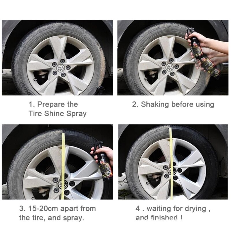 Household Cleaning Tool Vehicle Rim Polish Spray Wheel Cleaning Agent Liquid