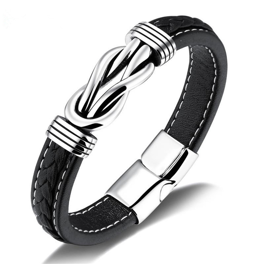Retro Alle-Geëvenaard Creatieve Lederen Armbanden Voor Man Student Polsbandje Accessoires Kleine Cadeau Voor Vriendje G355: Default Title