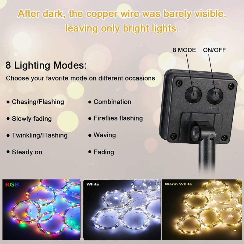 300LEDs Solar- Vorhang Licht LED Ich bin Freien Wasserdichte Girlande Dekoration Lichterketten Hof Weihnachten Gebühr Girlande Lichterketten