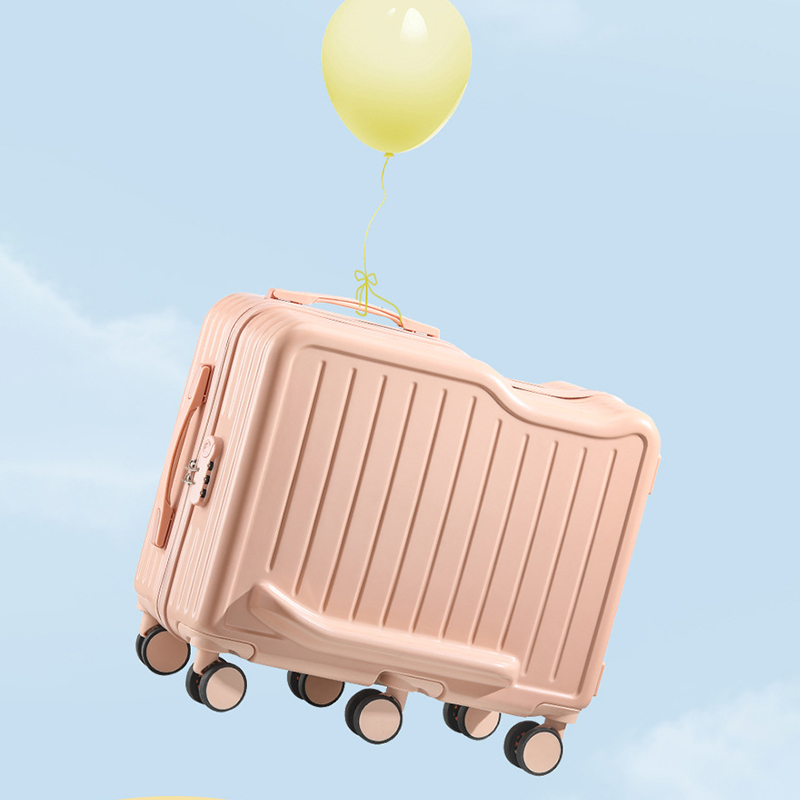 Maleta de equitación para niños, equipaje con ruedas universales, 6 ruedas, 20/22 pulgadas maletas de viaje, maleta viaje cabina con portavasos, novedad